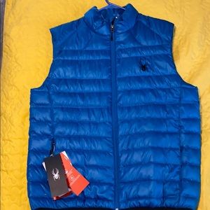 Spyder blue down vest